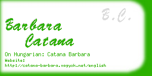 barbara catana business card